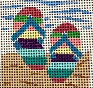 click here to view larger image of Flip Flops Insert (hand painted canvases)