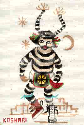 click here to view larger image of Koshari Kachina (hand painted canvases)