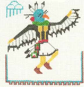 click here to view larger image of Eagle Kachina (hand painted canvases)