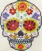 click here to view larger image of Day of the Dead Skull 1 (hand painted canvases)