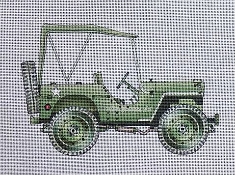click here to view larger image of Army Jeep (hand painted canvases)
