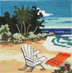 click here to view larger image of At the Beach (hand painted canvases)