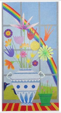 click here to view larger image of Still Life with Rainbow  (hand painted canvases)