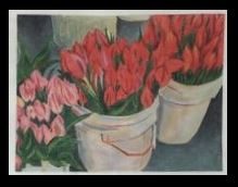 click here to view larger image of Buckets of Tulips (hand painted canvases)