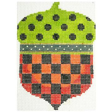 click here to view larger image of Haunted Checkered Acorn (hand painted canvases)