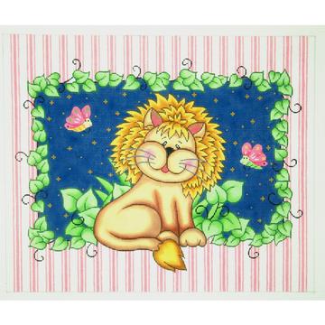 click here to view larger image of Lion Bazoople (hand painted canvases)