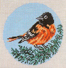 click here to view larger image of Baltimore Oriole Ornament (hand painted canvases)
