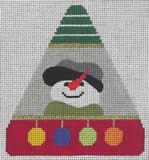 click here to view larger image of Snowman I Ornament (hand painted canvases)