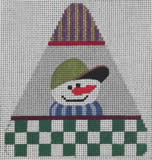 click here to view larger image of Snowman II Ornament (hand painted canvases)