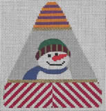 click here to view larger image of Snowman IV Ornament (hand painted canvases)