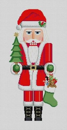click here to view larger image of Nutcracker Stand-Up - Santa Claus (hand painted canvases)
