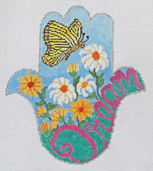 click here to view larger image of HAMSA - Dream w/ Butterfly (hand painted canvases)