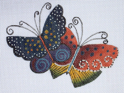 click here to view larger image of Flutterbyes  (hand painted canvases)