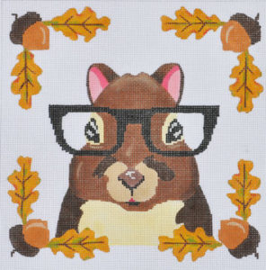 click here to view larger image of Squirrel with Glasses  (hand painted canvases)