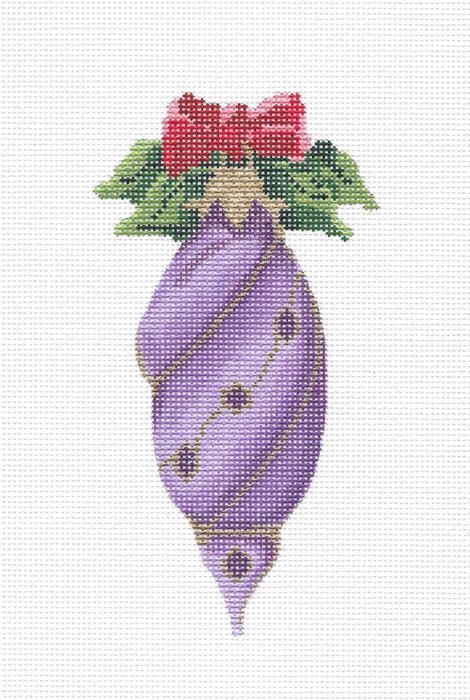 click here to view larger image of February Amethyst Ornament (hand painted canvases)