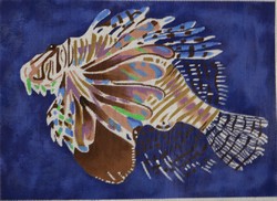 click here to view larger image of Lionfish (hand painted canvases)