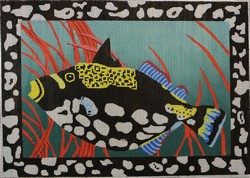 click here to view larger image of Clown Triggerfish (hand painted canvases)