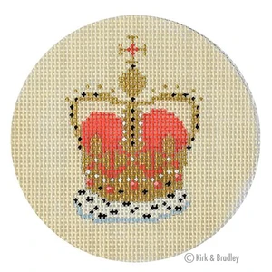 click here to view larger image of Christmas in London - Crown (hand painted canvases)