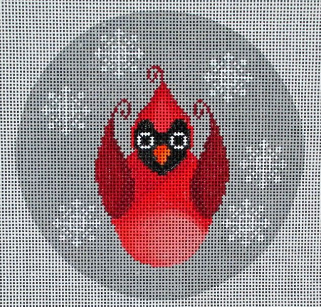 click here to view larger image of Christmas Cardinal Ornament (hand painted canvases)