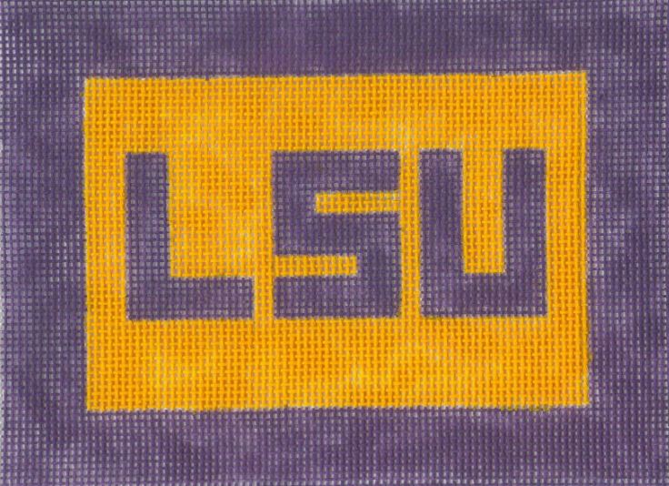 click here to view larger image of LSU - Large  (hand painted canvases)