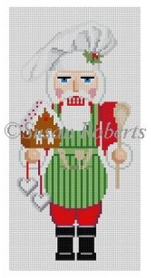 click here to view larger image of Chef / Gingerbread Nutcracker (hand painted canvases)