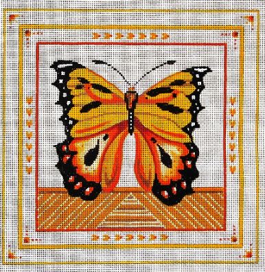 click here to view larger image of Yellow Monarch Butterfly (hand painted canvases)