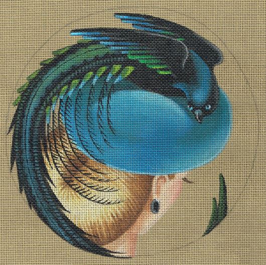 click here to view larger image of Bird of Paradise Hat - Magnificence (hand painted canvases)