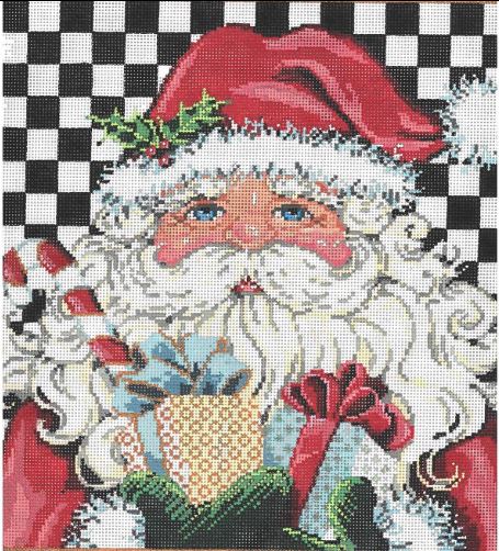 click here to view larger image of Mac Santa  (hand painted canvases)
