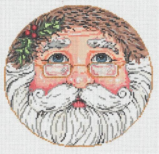 click here to view larger image of Santa Round (hand painted canvases)