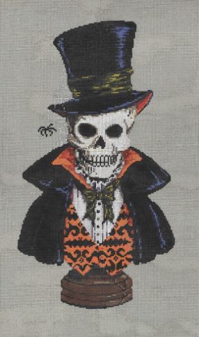 click here to view larger image of Savile Skull (hand painted canvases)