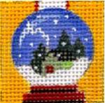 click here to view larger image of Snow Globe   (hand painted canvases)
