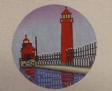 click here to view larger image of Grand Haven Light	- MI  (hand painted canvases)