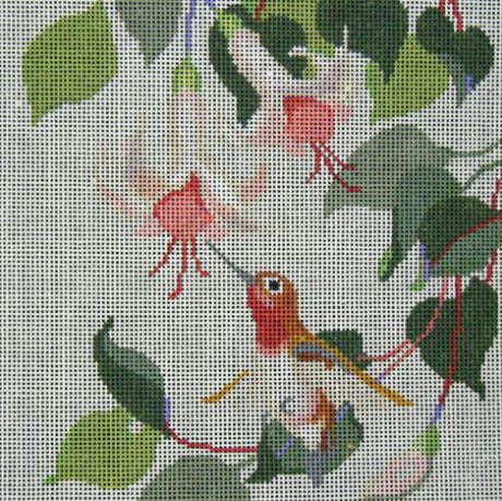 click here to view larger image of Rufous in the Fuchsias (hand painted canvases)