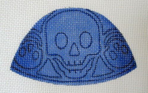 click here to view larger image of Hat Puns - Scull Cap (hand painted canvases)