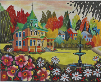 click here to view larger image of Chateau Richard (hand painted canvases)