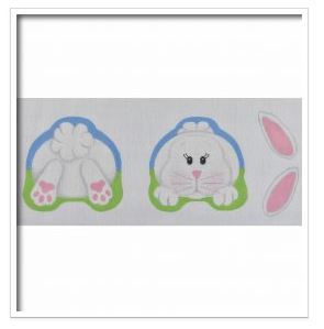 click here to view larger image of Double Sided Bunny (printed canvas)