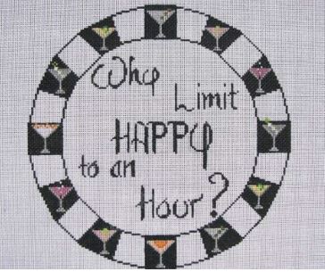 click here to view larger image of Happy Hour (hand painted canvases)