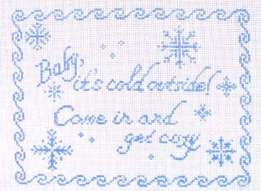 click here to view larger image of Baby Its Cold Outside (hand painted canvases)