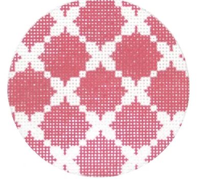 click here to view larger image of Pink Mosaic  (hand painted canvases)
