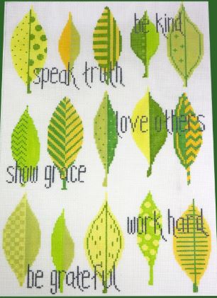 click here to view larger image of Words to Live By (hand painted canvases)