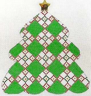 click here to view larger image of Diamonds Christmas Tree (hand painted canvases)