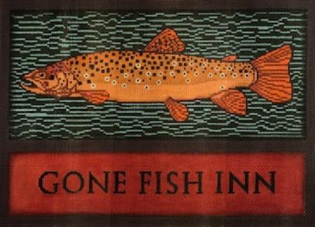 click here to view larger image of Gone Fish Inn (hand painted canvases)