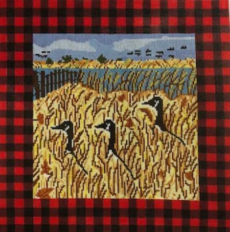 click here to view larger image of Geese in Grass (hand painted canvases)