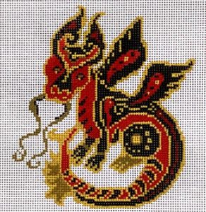 click here to view larger image of Chinese Zodiac - Dragon (hand painted canvases)