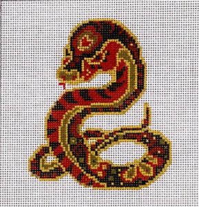click here to view larger image of Chinese Zodiac - Snake (hand painted canvases)