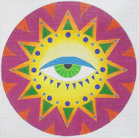 click here to view larger image of Eye Sun   (hand painted canvases)