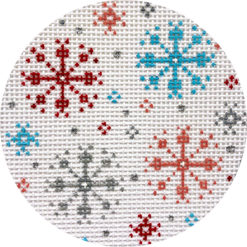 click here to view larger image of Snowflakes (hand painted canvases)
