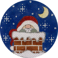 click here to view larger image of Santa in Chimney (hand painted canvases)