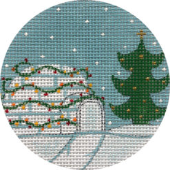 click here to view larger image of Christmas Igloo (hand painted canvases)