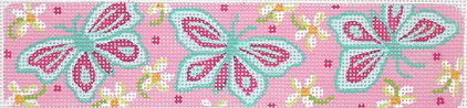 click here to view larger image of Lilly-inspired Butterflies Cuff (hand painted canvases 2)